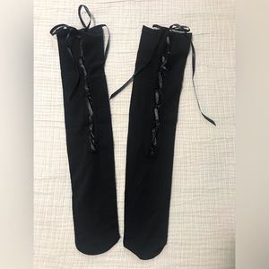 Brand new back lace up stockings